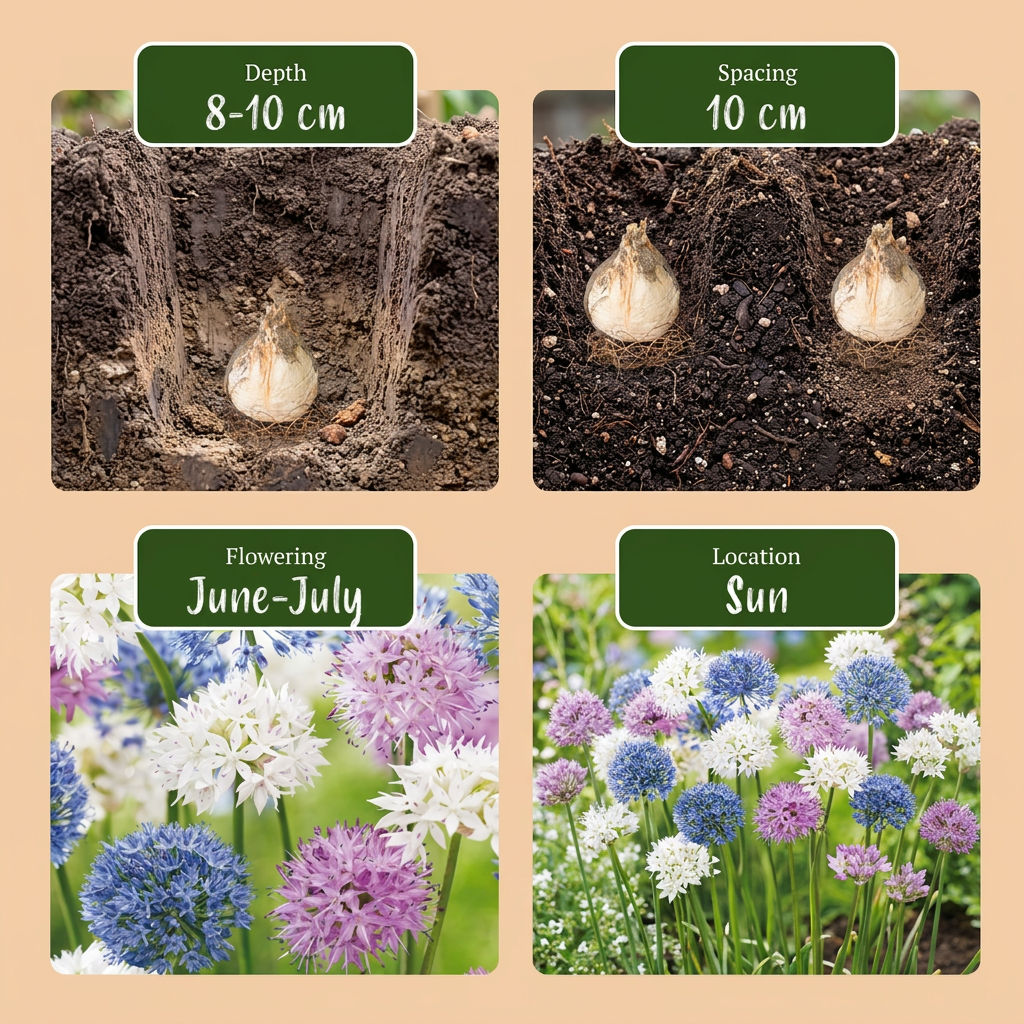 15x Allium Buzzing Beauties - Sierui Buzzing Beauties - Diversen - Zomerbloeier - Bolmaat 6/7