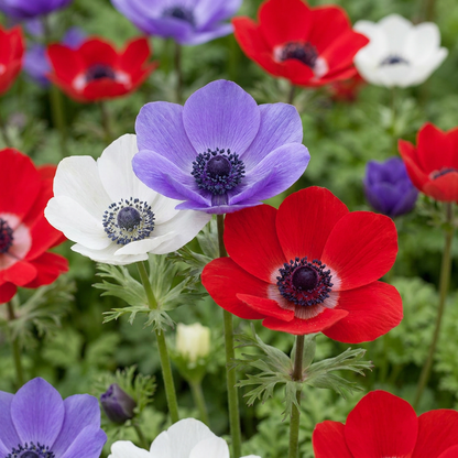 240x Anemone de Caen Mix - Klaproosanemoon de Caen mix - Diversen - Voorjaarsbloeier - Bolmaat 5/6