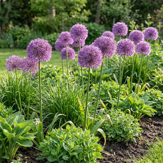 64x Allium Gladiator - Sierui - Paars - Zomerbloeier - Bolmaat 16/18