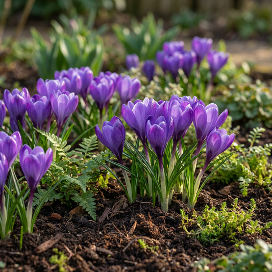 60x Crocus Blue - Blauwe krokus - Blauw - Verwilderingsbol - Bolmaat 7/8