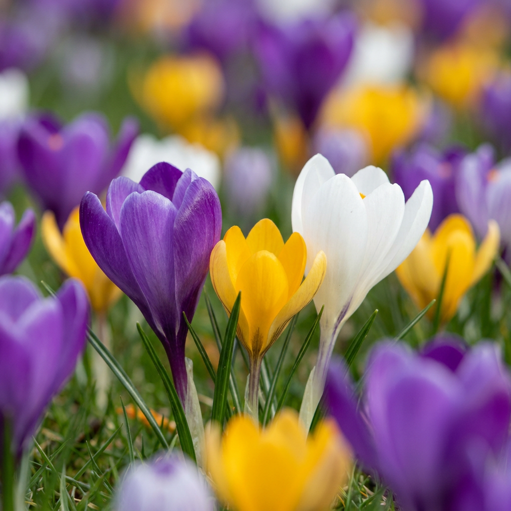 560x Crocus mix - Gemengde krokussen - Diversen - Verwilderingsbol - Bolmaat 7/8