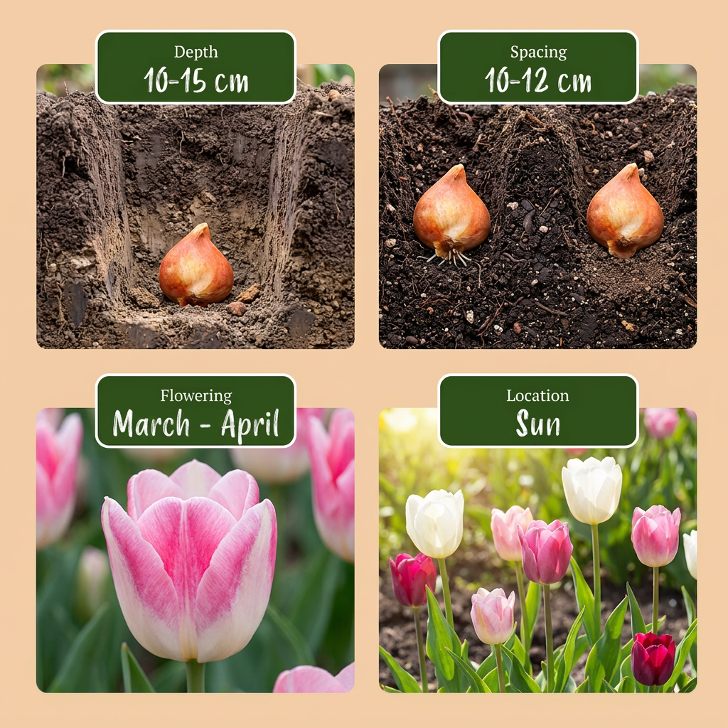 70x Tulipa Pastel mix - Pastel tulp mix - Diversen - Voorjaarsbloeier - Bolmaat 11/15