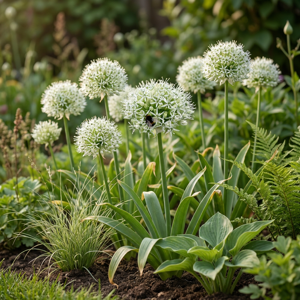 6x Allium Mount Everest - Sierui - Wit - Zomerbloeier - Bolmaat 16/18