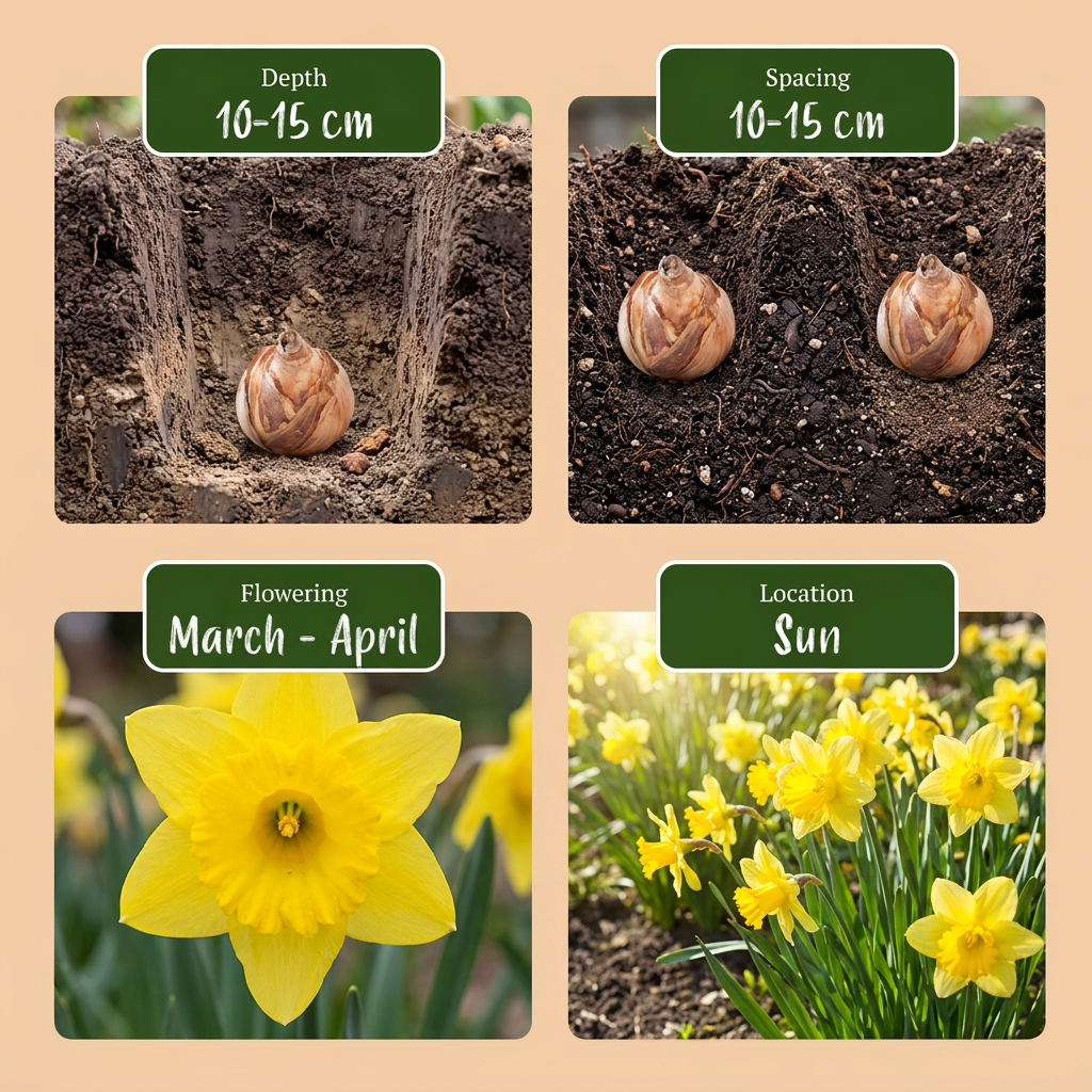 160x Narcissus Yellow - Gele narcis - Geel - Voorjaarsbloeier - Bolmaat 10/12