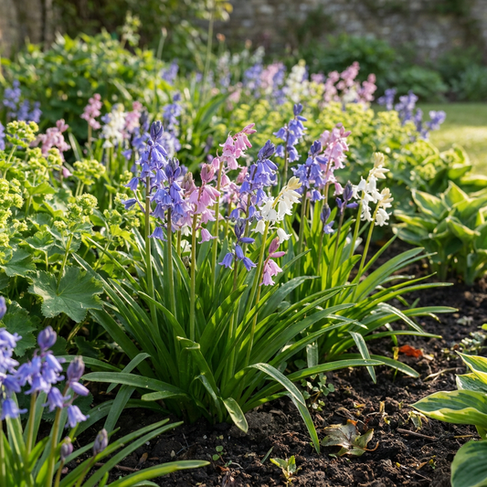 160x Hyacinthoides Hispanica mix - Spaanse boshyacint mix - Diversen - Verwilderingsbol - Bolmaat 7/8