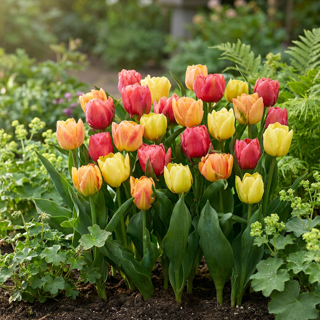 48x Tulipa Symbiosa mix - Tulp Symbiosa mix - Diversen - Voorjaarsbloeier - Bolmaat 11/12