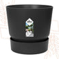 Elho Greenville Round black pot - D14 x H13