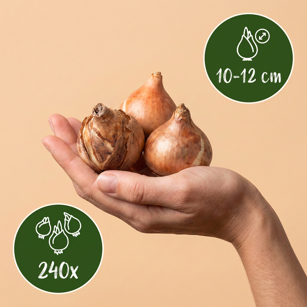 240x Narcissus Recurvus - Witte fazantoog - Wit - Voorjaarsbloeier - Bolmaat 10/12