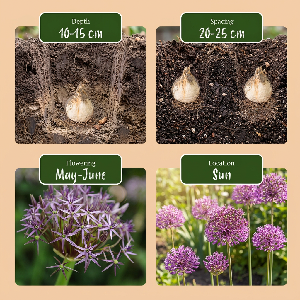 120x Allium Christophii - Sterrenlook - Paars - Zomerbloeier - Bolmaat 10/12