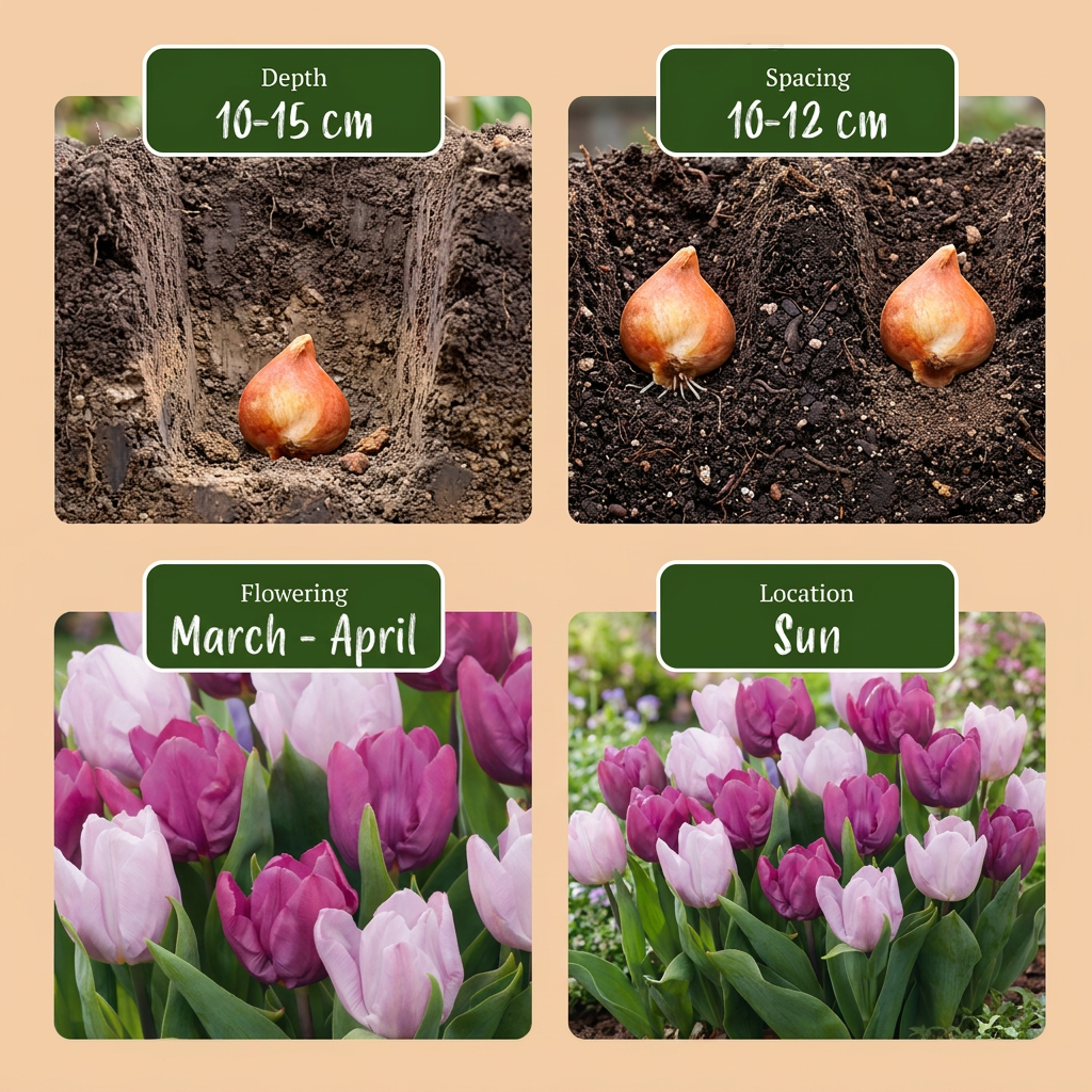 30x Tulipa Candy Purple Prince mix - Tulp Candy Purple Prince mix - Diversen - Voorjaarsbloeier - Bolmaat 11/12