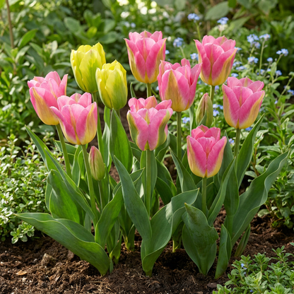 48x Tulipa Strawberry Lemonade - Tulp Aardbeilimonade - Diversen - Voorjaarsbloeier - Bolmaat 11/12