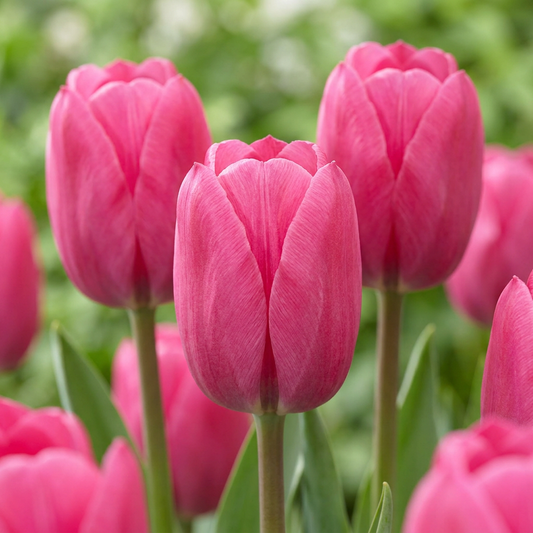 120x Tulipa Triumph Pink - Triomftulp - Roze - Voorjaarsbloeier - Bolmaat 11/12