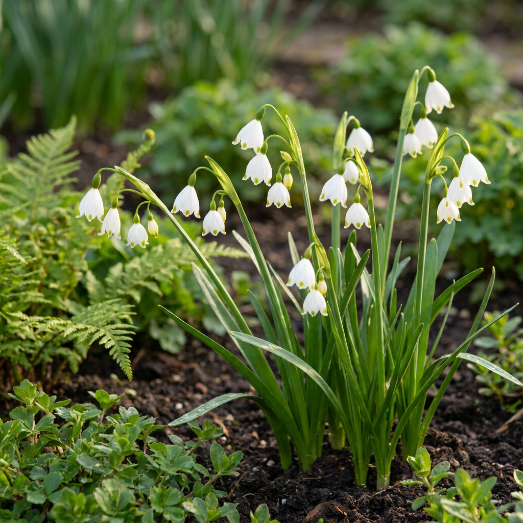 40x Leucojum Aestivum - Zomerschneeklokie - Wit - Voorjaarsbloeier - Bolmaat 8/9