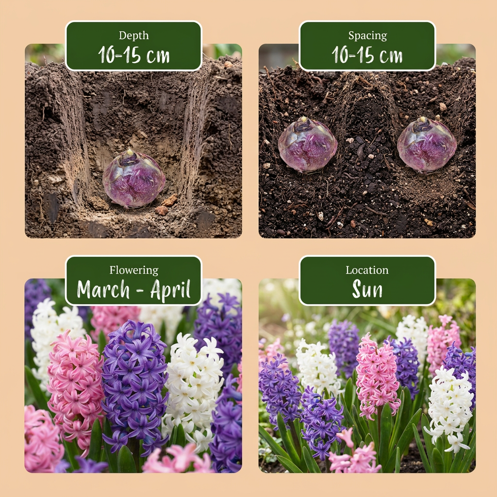 80x Hyacinthus Pastel mix - Pastel mix hyacint - Pastel - Voorjaarsbloeier - Bolmaat 14/15