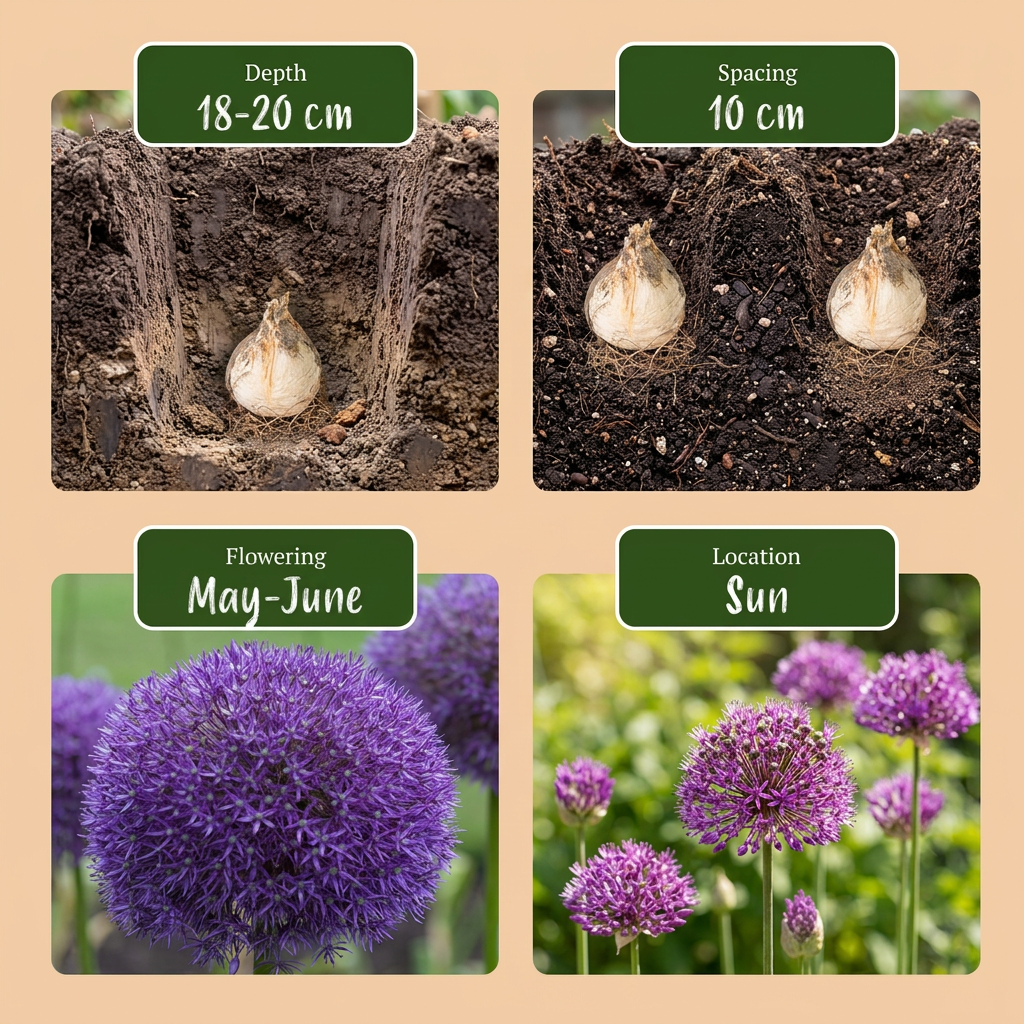 2x Allium Pinball Wizard - Sierui Toverbal - Paars - Zomerbloeier - Bolmaat 18/20