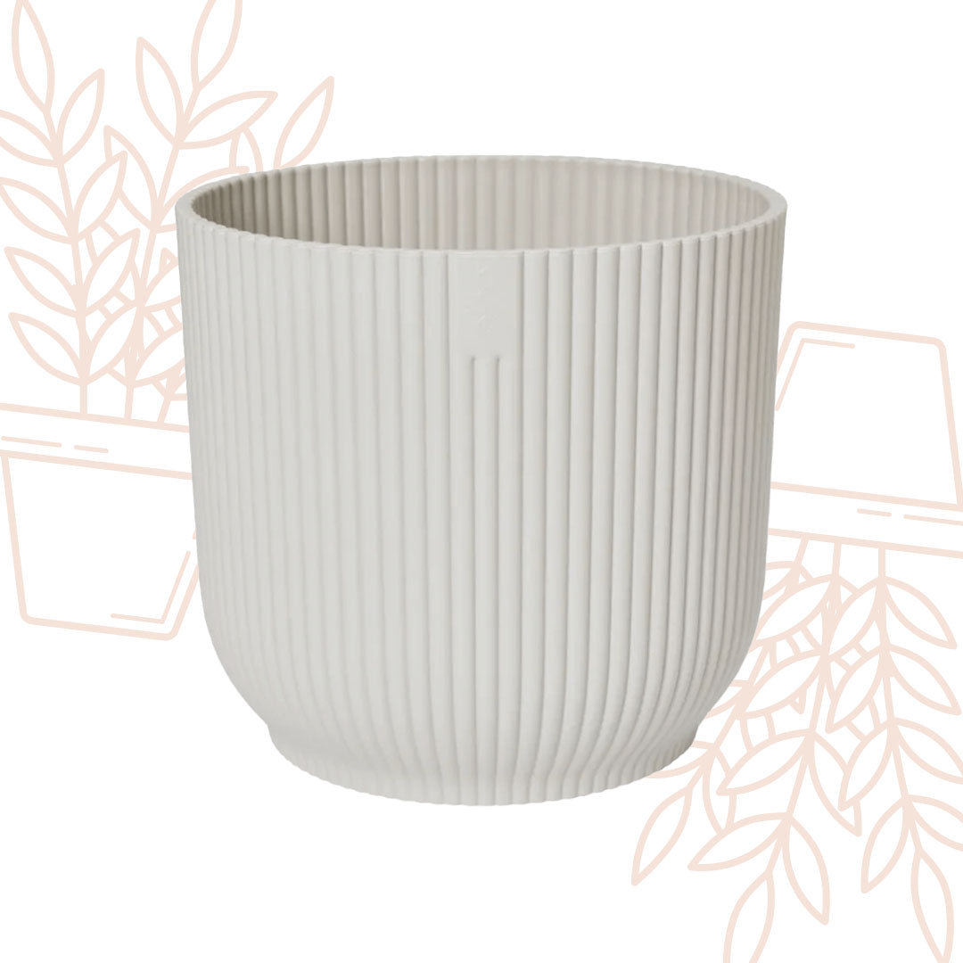 Pot elho Vibes Fold Round wit - D18 x H17 - Forest Plants