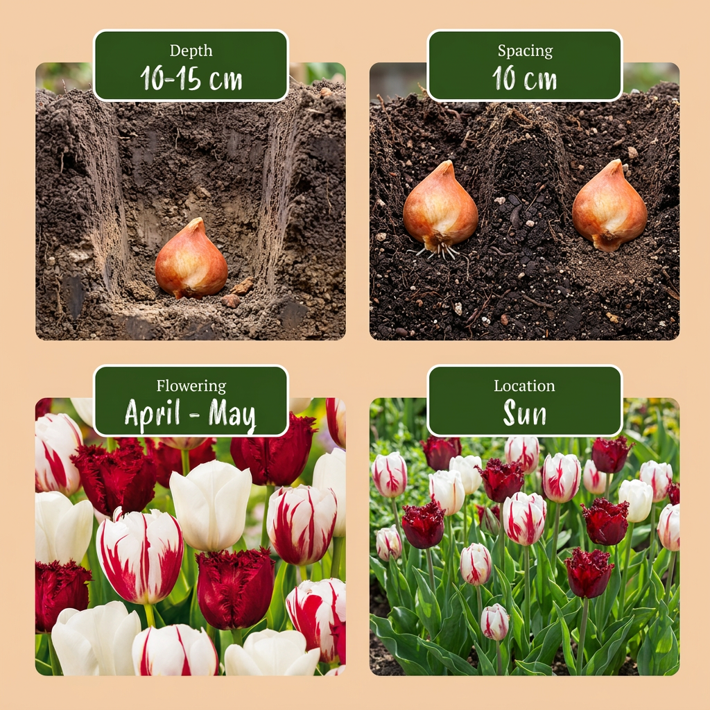 15x Tulipa Dutch Design - Tulp Dutch Design - Roze en Wit - Voorjaarsbloeier - Bolmaat 11/12