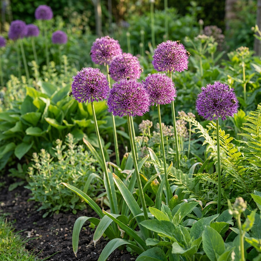 120x Allium Purple Sensation - Sierui - Paars - Zomerbloeier - Bolmaat 10/12