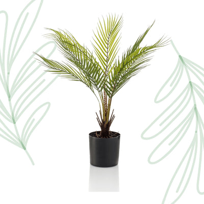 Kunstplant - Chamaedorea - Bergpalm - 50 cm - Forest Plants