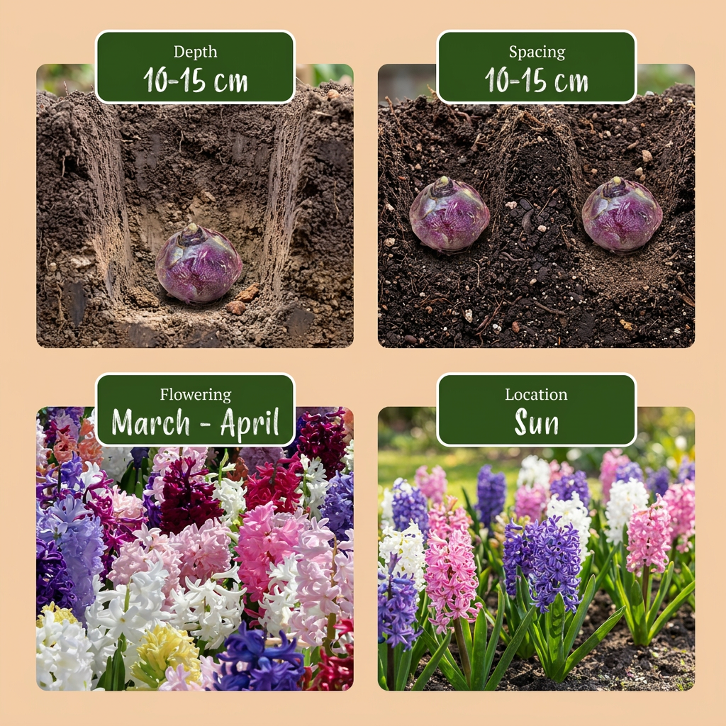 80x Hyacinthus mix - Hyacint mix - Diversen - Voorjaarsbloeier - Bolmaat 14/15