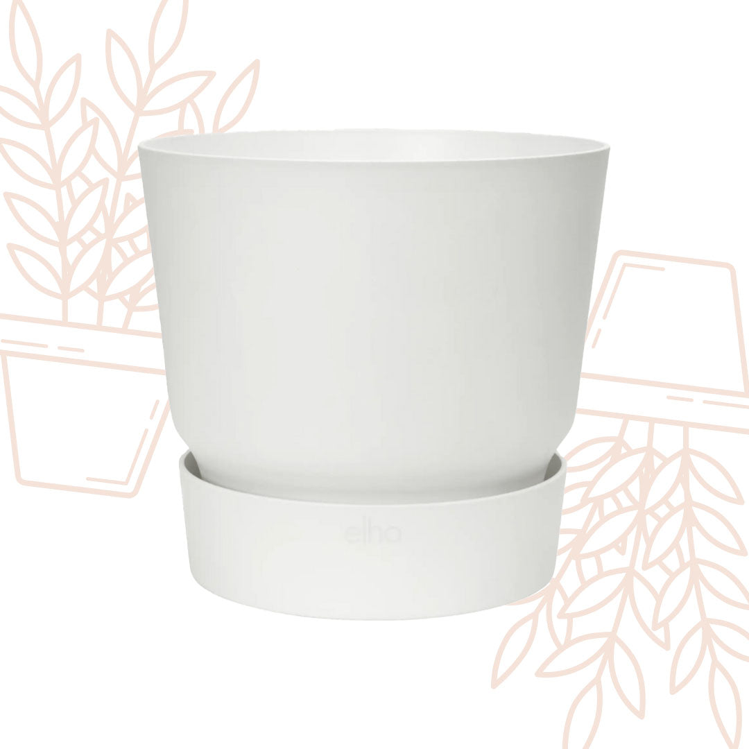 Pot elho Greenville Round white - D24 x H23