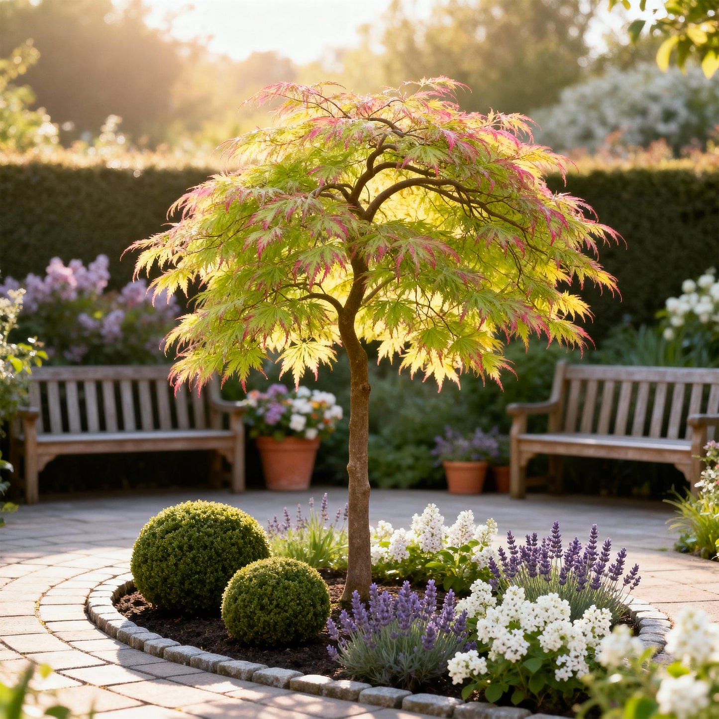 Tuinplant - Acer palmatum Little Princess - 3 Planten - Weinig Onderhoud - Forestbloom