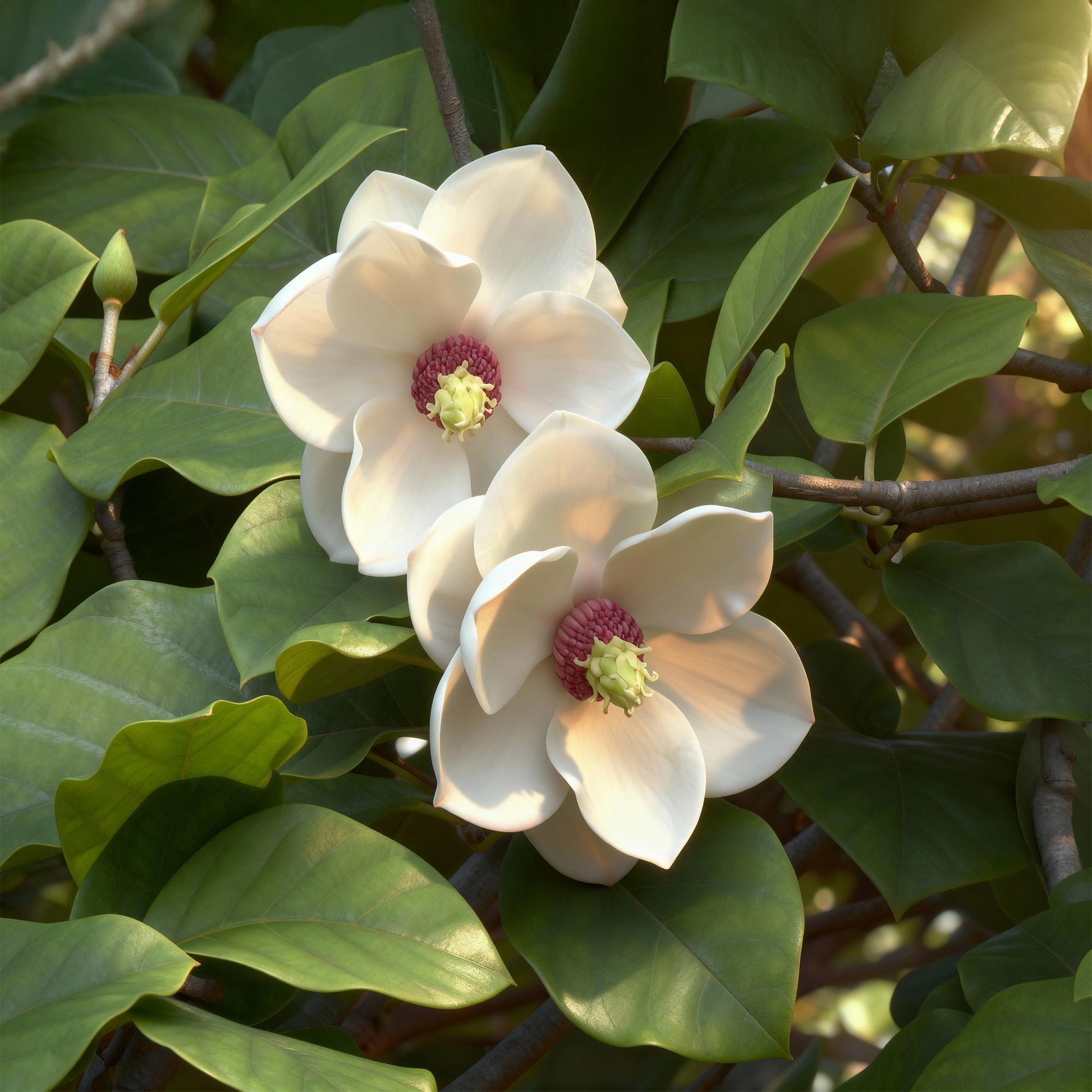 Tuinplant - Magnolia sieboldii - 3 Planten - Weinig Onderhoud - Forestbloom
