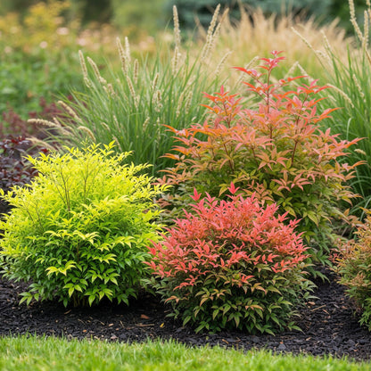 Tuinplant - Nandina Tricolour - 3 Planten - Weinig Onderhoud - Forestbloom